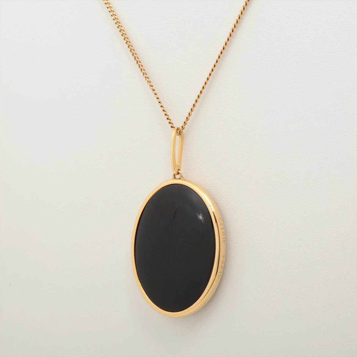 極美品☆セリーヌ ネックレス CELINE(セリーヌ) トリオンフネックレス ゴールド シルバー