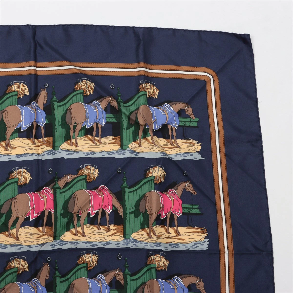 エルメス　ヴィンテージシルクジャケット(競走馬) 35042-1_50249796-7056-49c6-