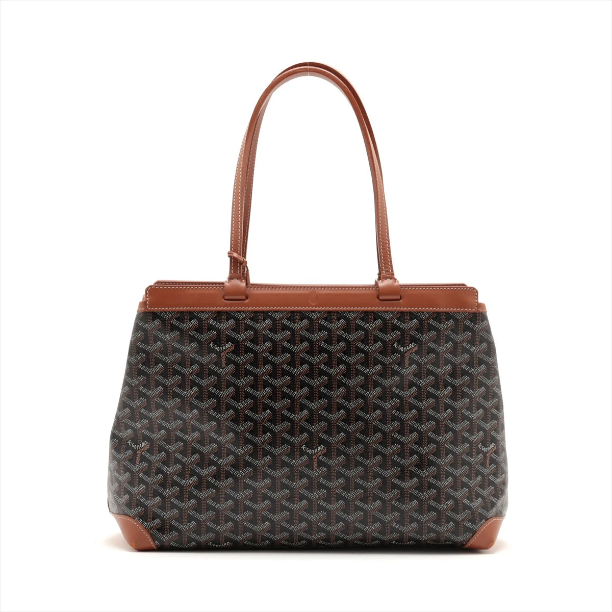 GOYARD ゴヤール サンルイ PM トートバッグ ブラウン×ブラック 保存袋 GOYARD ゴヤール トートバッグ サンルイPM ブラウン : NUIR