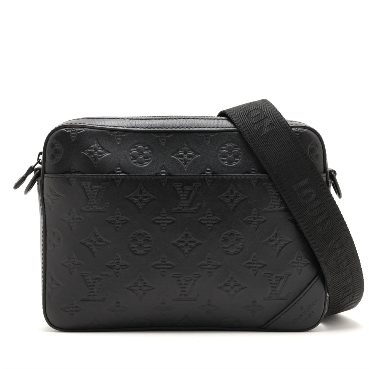 極上美品✨ルイヴィトン M69827 デュオ メッセンジャー ブラックICチップ LOUIS VUITTON DUO MESSENGER M69827 MONOGRAM SHADOW SHOULDER