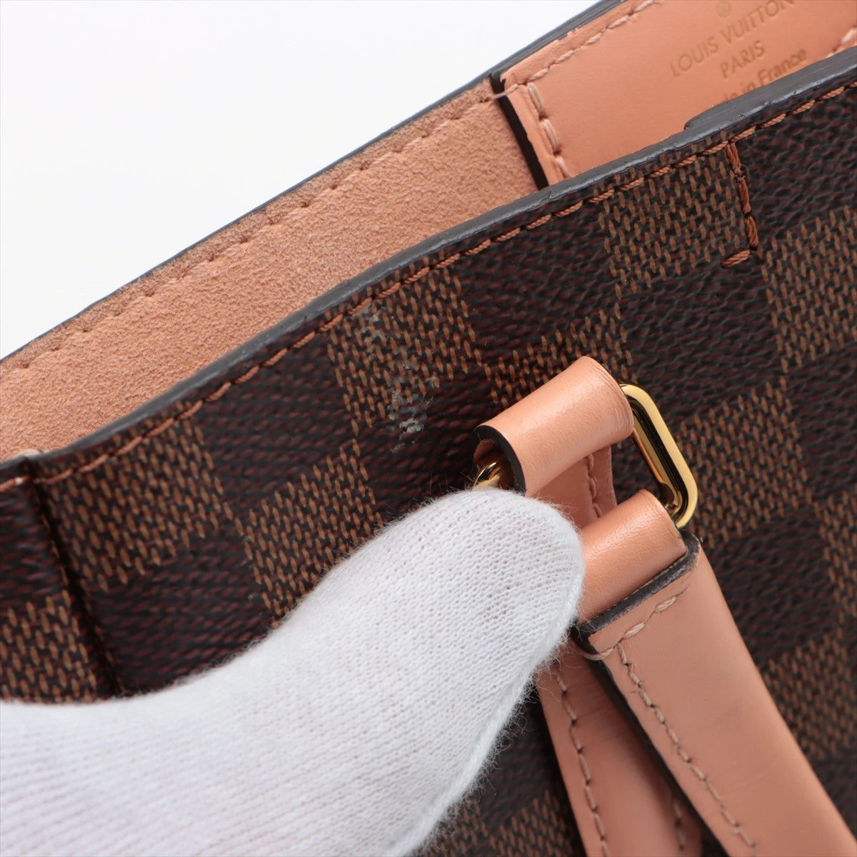 Louis Vuitton ダミエパターン ベルト Louis Vuitton ダミエ ブラック ベルト - メルカリ