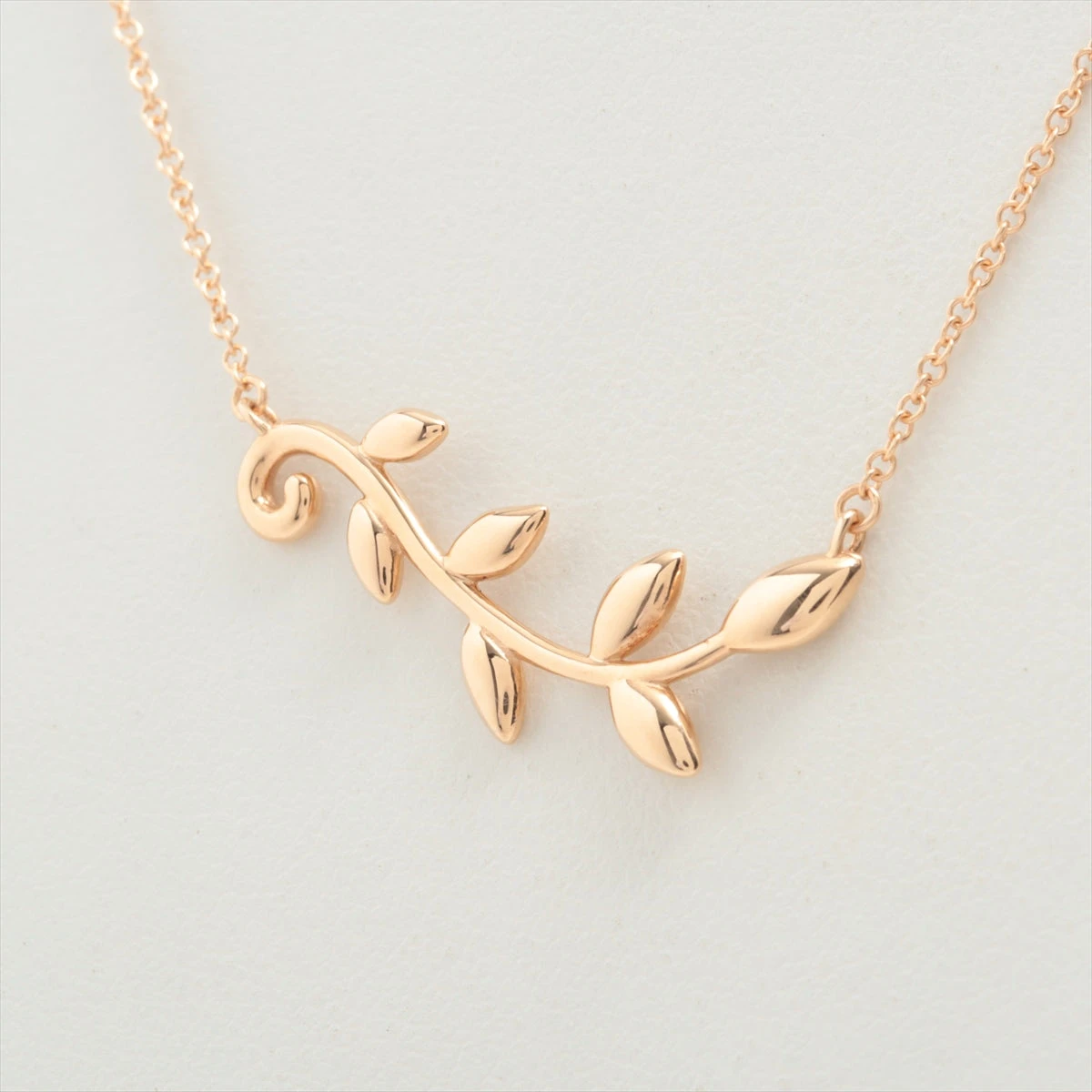 ティファニー オリーブリーフ ヴァイン ネックレス 750(PG) 3.1g  