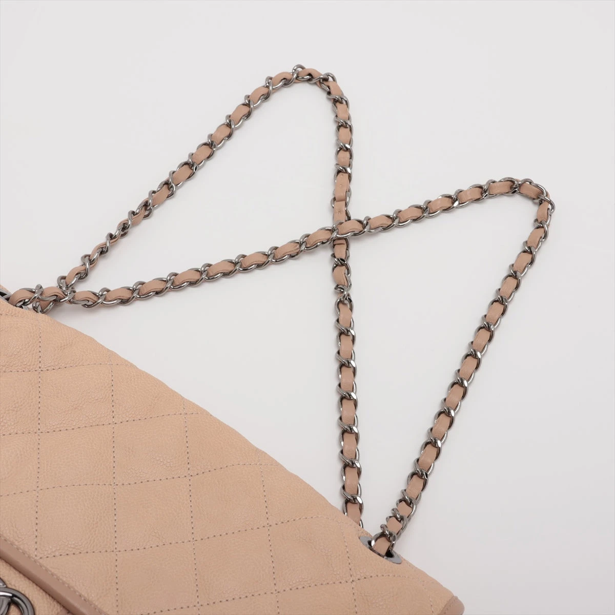 パーラーパンダCHANEL フレンチリビエラ  ショルダーバッグ ベージュ CHANEL チェーントート フレンチリビエラ ショルダーバッグ ベージュ