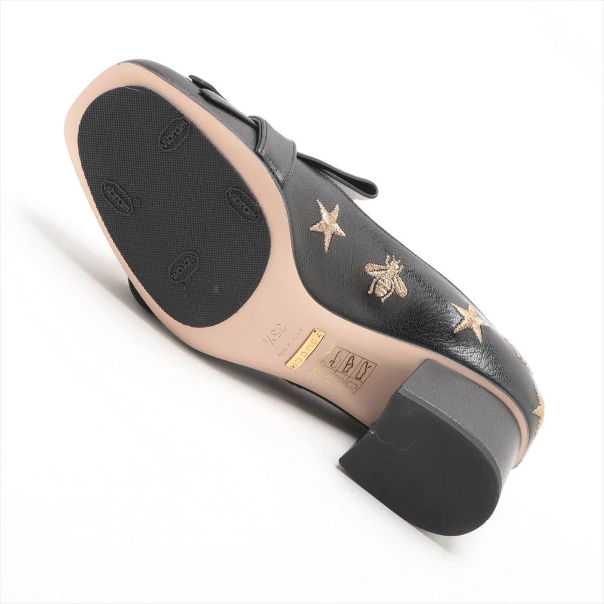 グッチ GGマーモント レザー パンプス 35.5 レディース ブラック