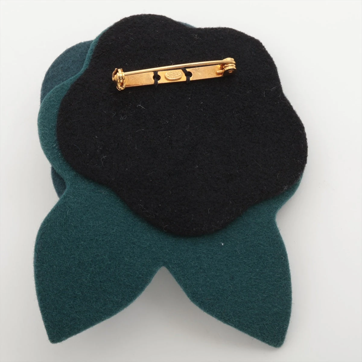 CHANEL 02A ヴィンテージ　カメリア　フェルト　ブローチ　ココマーク シャネル ココマーク カメリア 02A ブローチ フェルト ブルー A2812981
