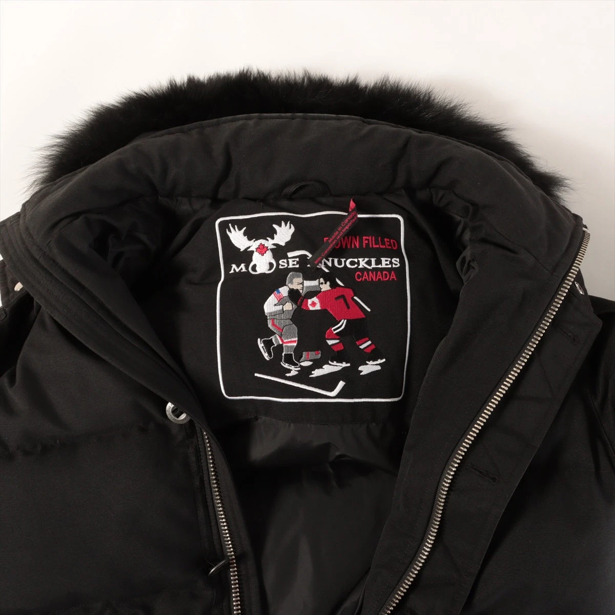 ムースナックルズ コットン×ナイロン ダウンジャケット S/P メンズ