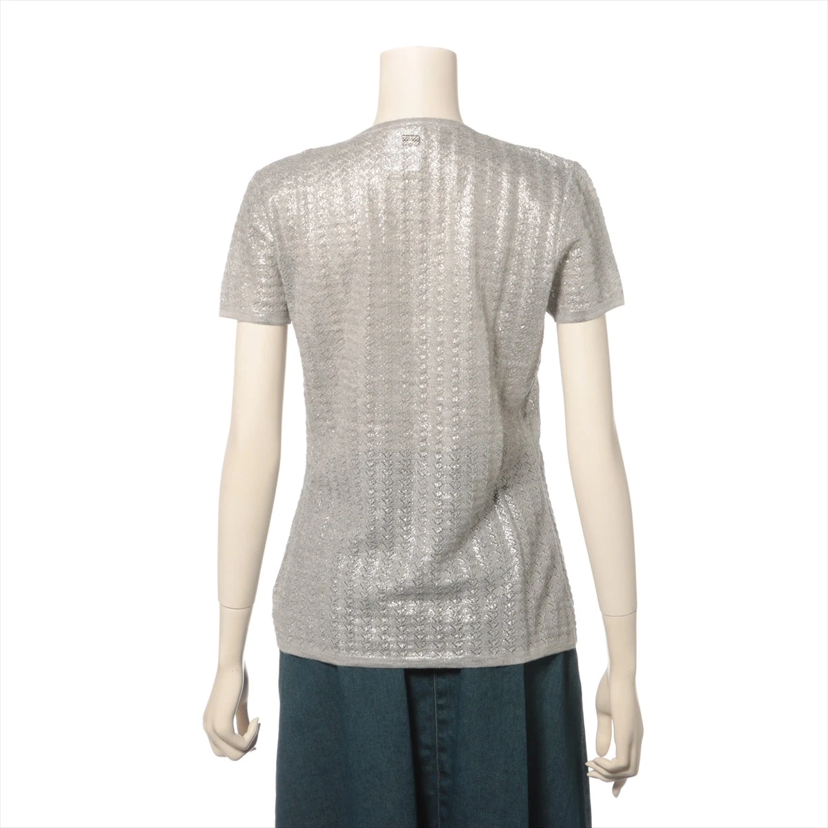 シャネル ココマーク 09P カシミヤ×シルク カットソー 42