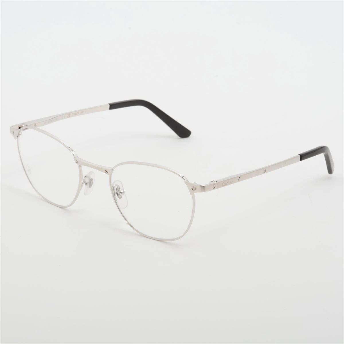 Cartier カルティエ サントス ドゥ サングラス チタン シルバー