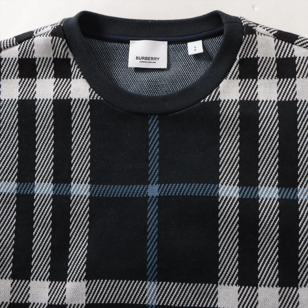 バーバリー ティッシ期 コットン Tシャツ S メンズ ネイビー 8070668 