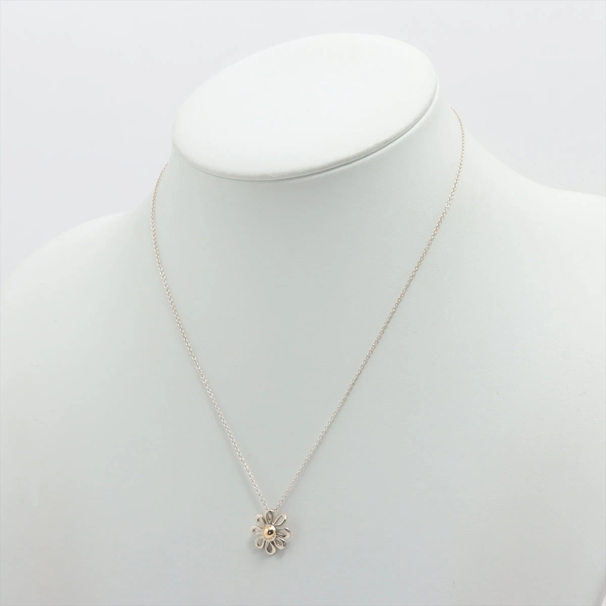 ティファニー　デイジー　フラワー　コンビ　ネックレス　イエローゴールド　925 Tiffany & Co. - ティファニー デイジー フラワー コンビ