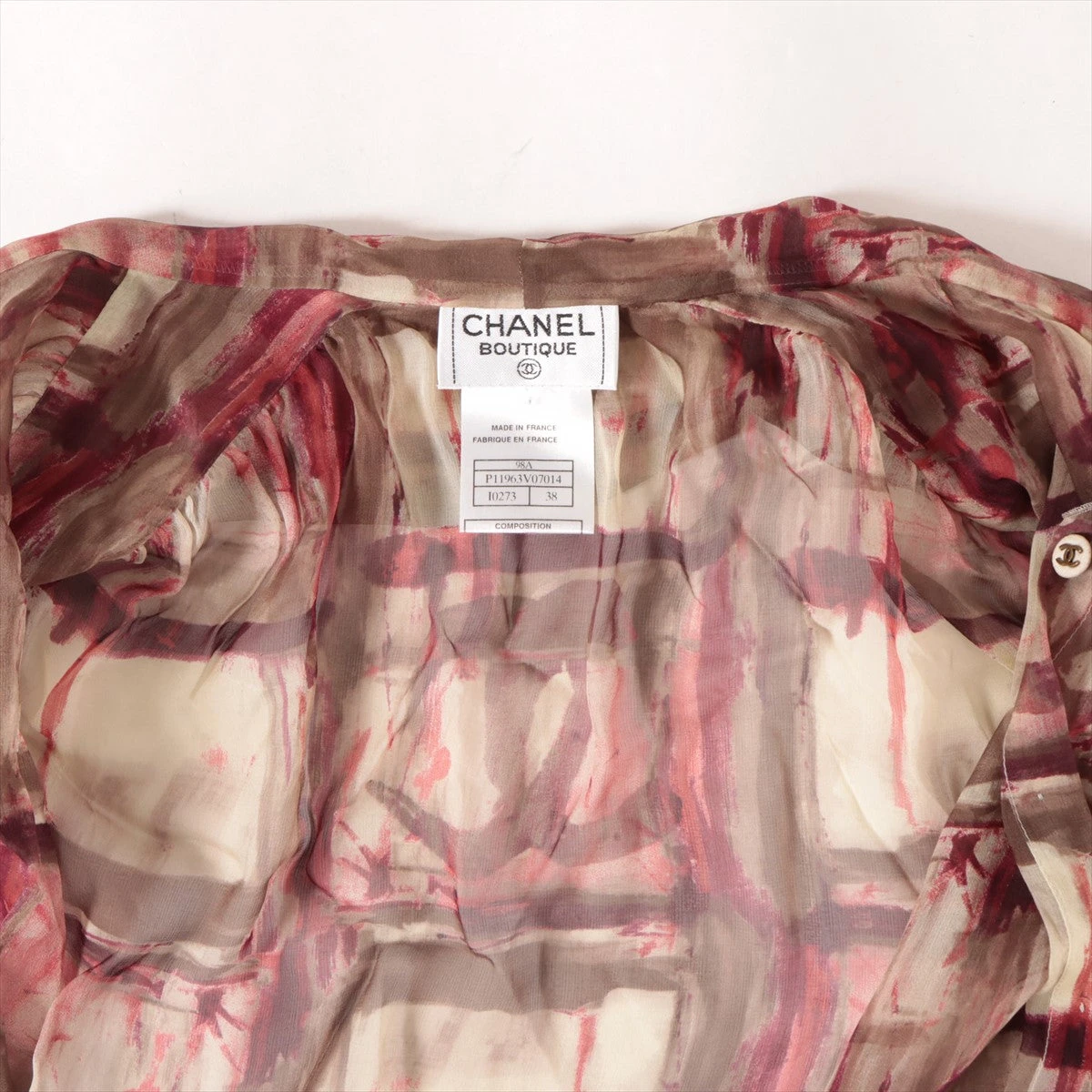 ヴィンテージ CHANEL 98A シルク ブラウス