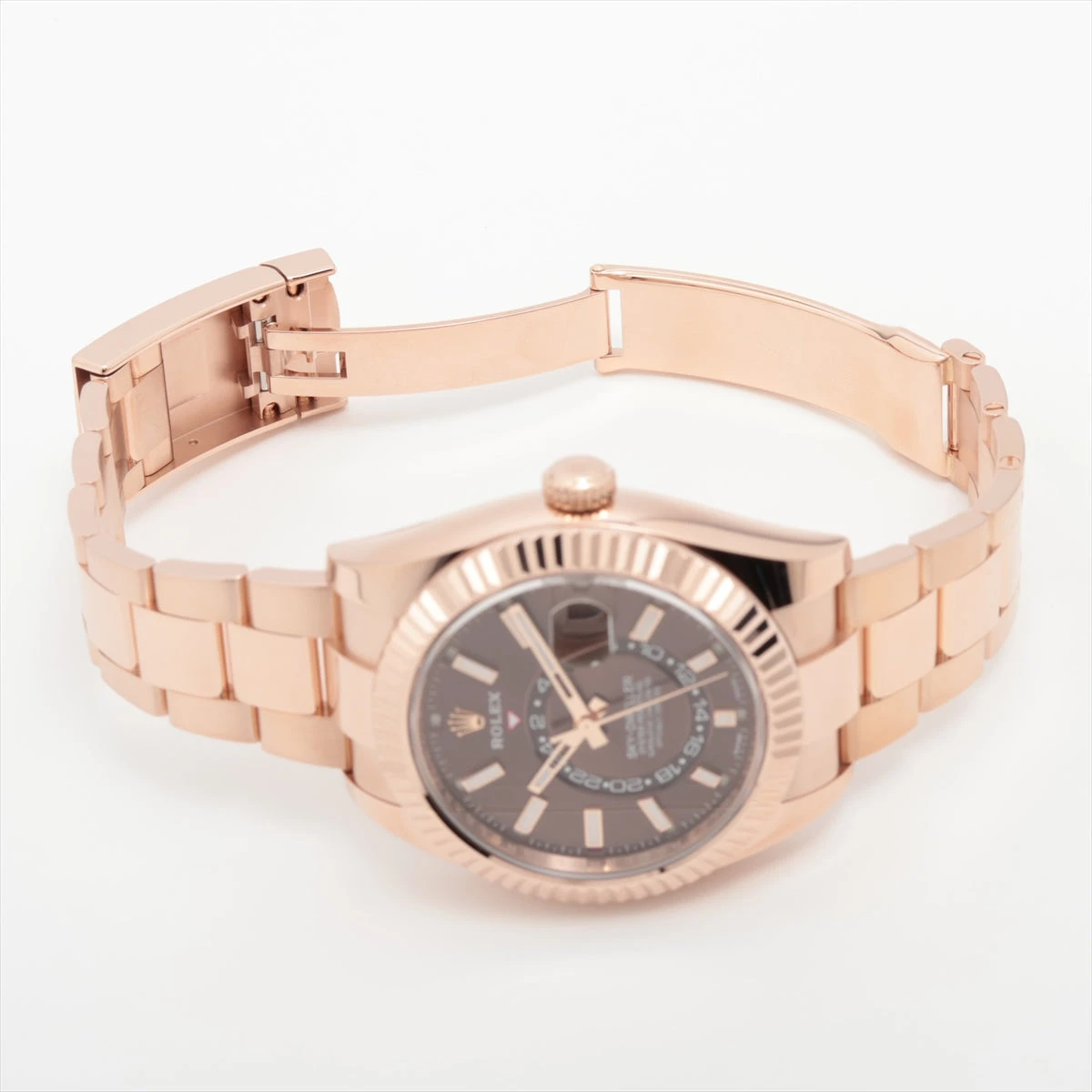 ロレックス スカイドゥエラー 326935 PG AT チョコレート文字盤 あまり