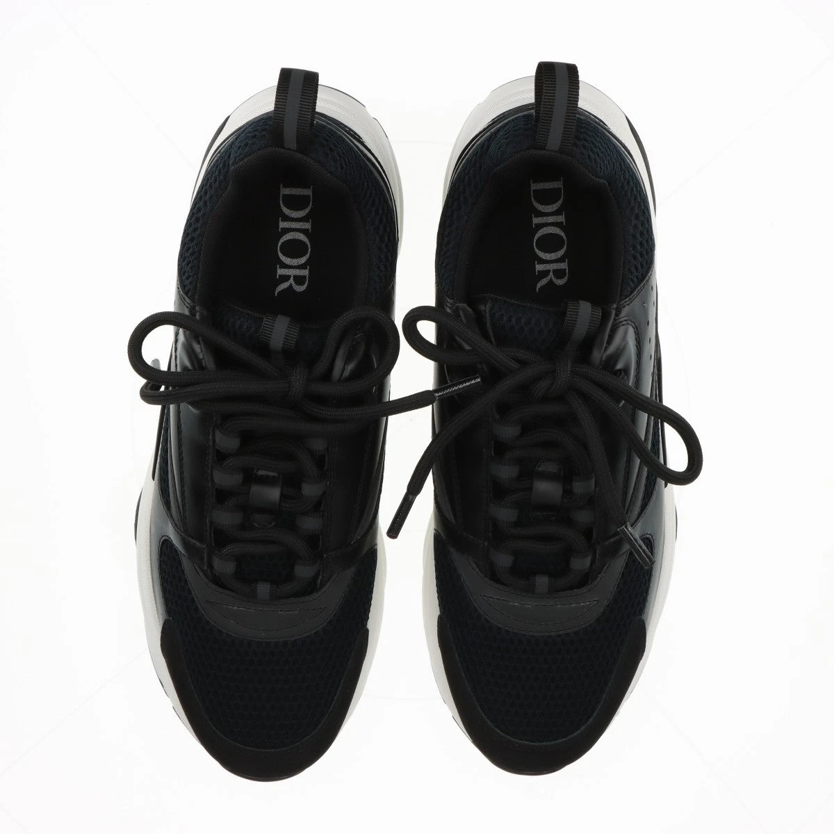 ディオール　キャンバス×レザー　メンズ　シューズ　43 ディオール Dior Combat 24SS キャンバス×レザー レザーシューズ