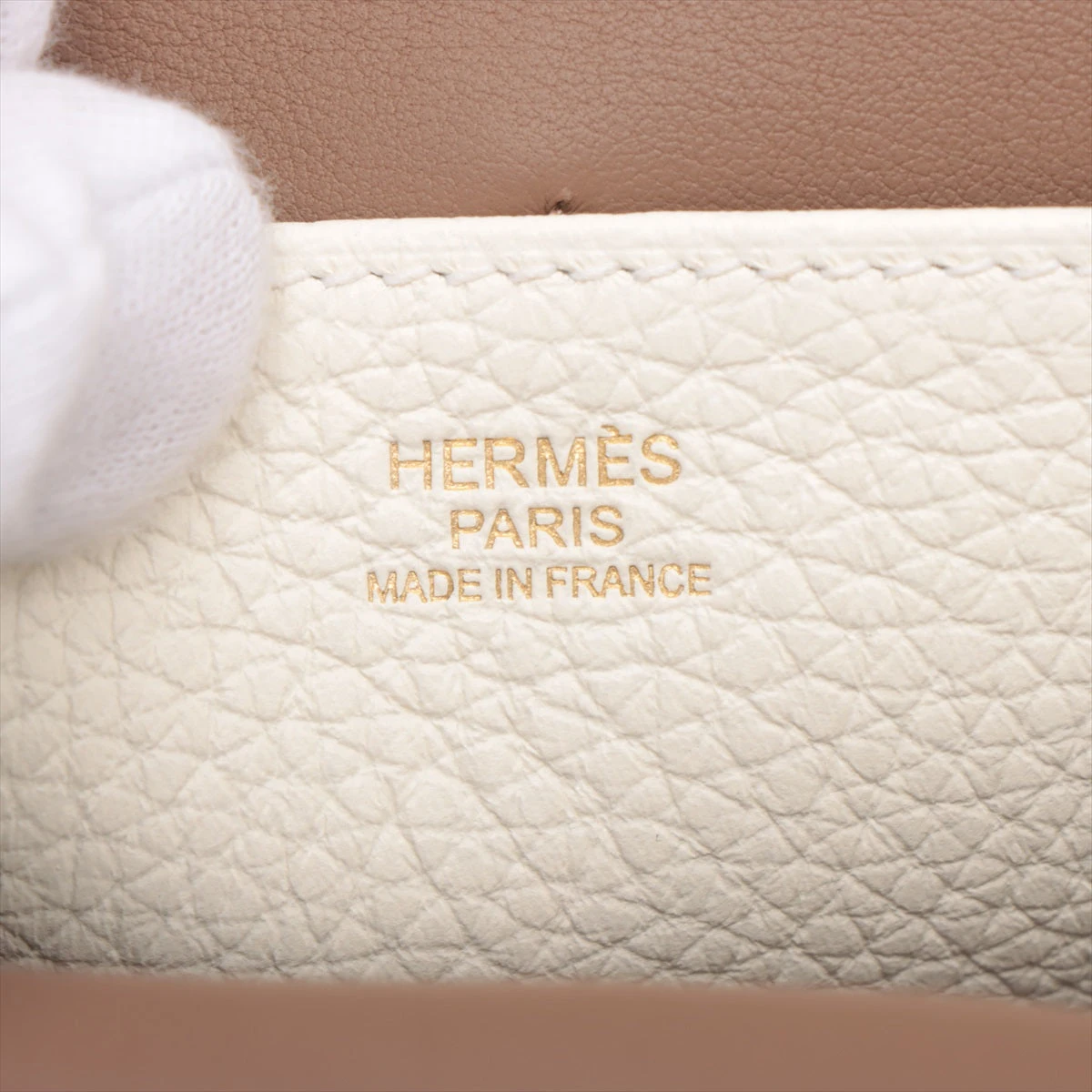 エルメス  HERMES  アルザン25  ヴェルソ  トリヨン  クレ/ベージュ  ドゥ  ワイマール/AT230233 エルメス HERMES アルザン25 ヴェルソ トリヨン クレ/ベージュ ドゥ