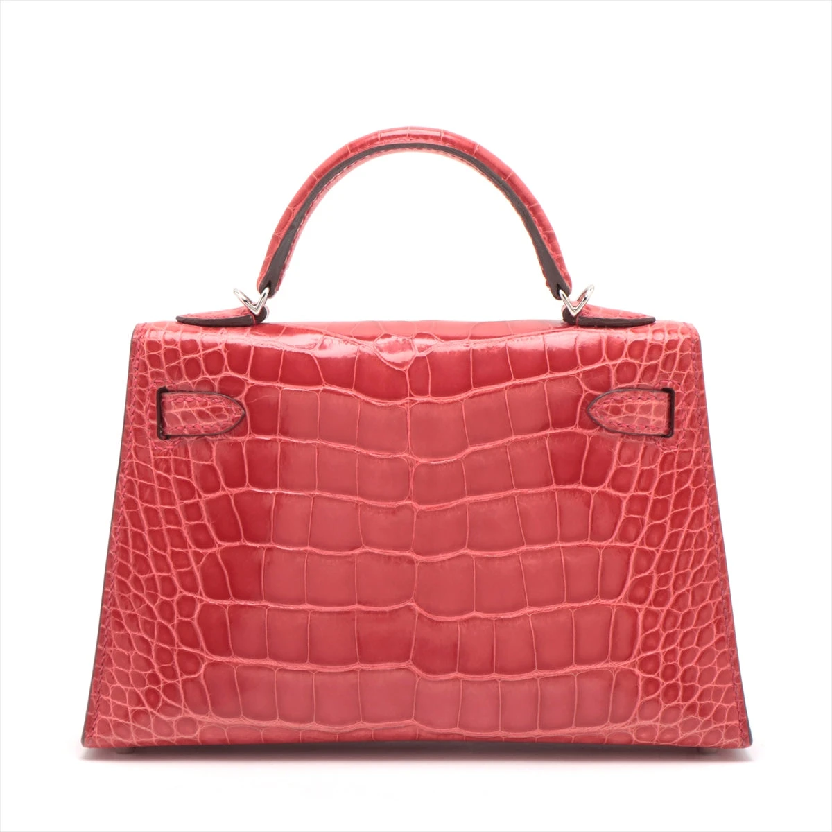 エルメス ミニケリー2 20 アリゲーター ブレイズ シルバー金具 C:2018