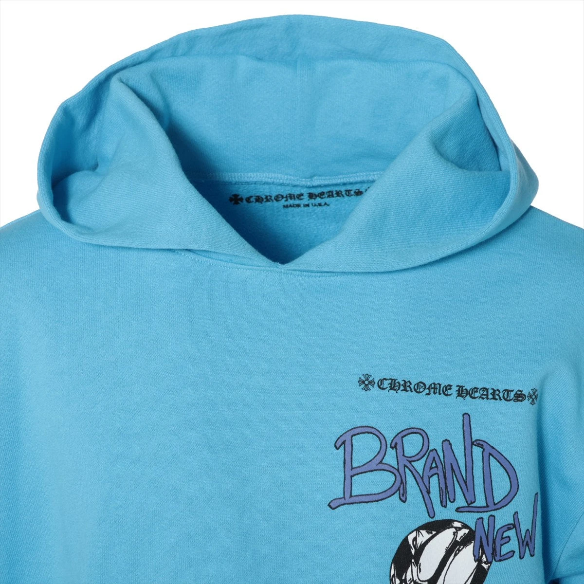 クロムハーツ★マッティボーイ Brain New フーディー ブルー CHROME HEARTS クロムハーツ×MATTY BOY BRAIN NEW HOODIE
