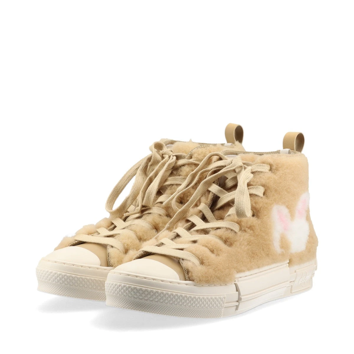Dior ベージュ ハイカットスニーカー ディオールオム B23 ファブリック ハイカットスニーカー 38 レディース
