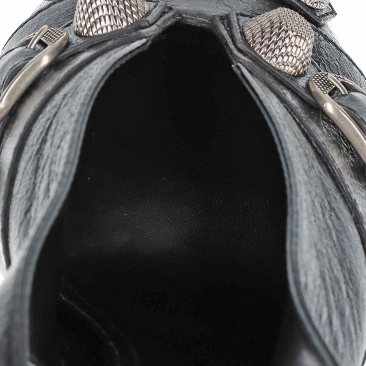 バレンシアガ ブラック パテントレザー スリングバックシューズ