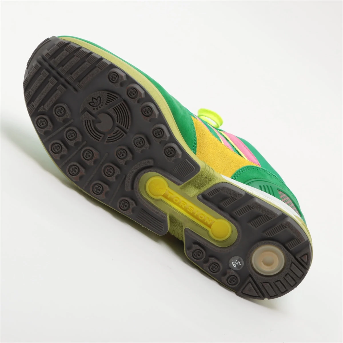 グッチ×アディダス ZX8000 23SS スエード×キャンバス スニーカー