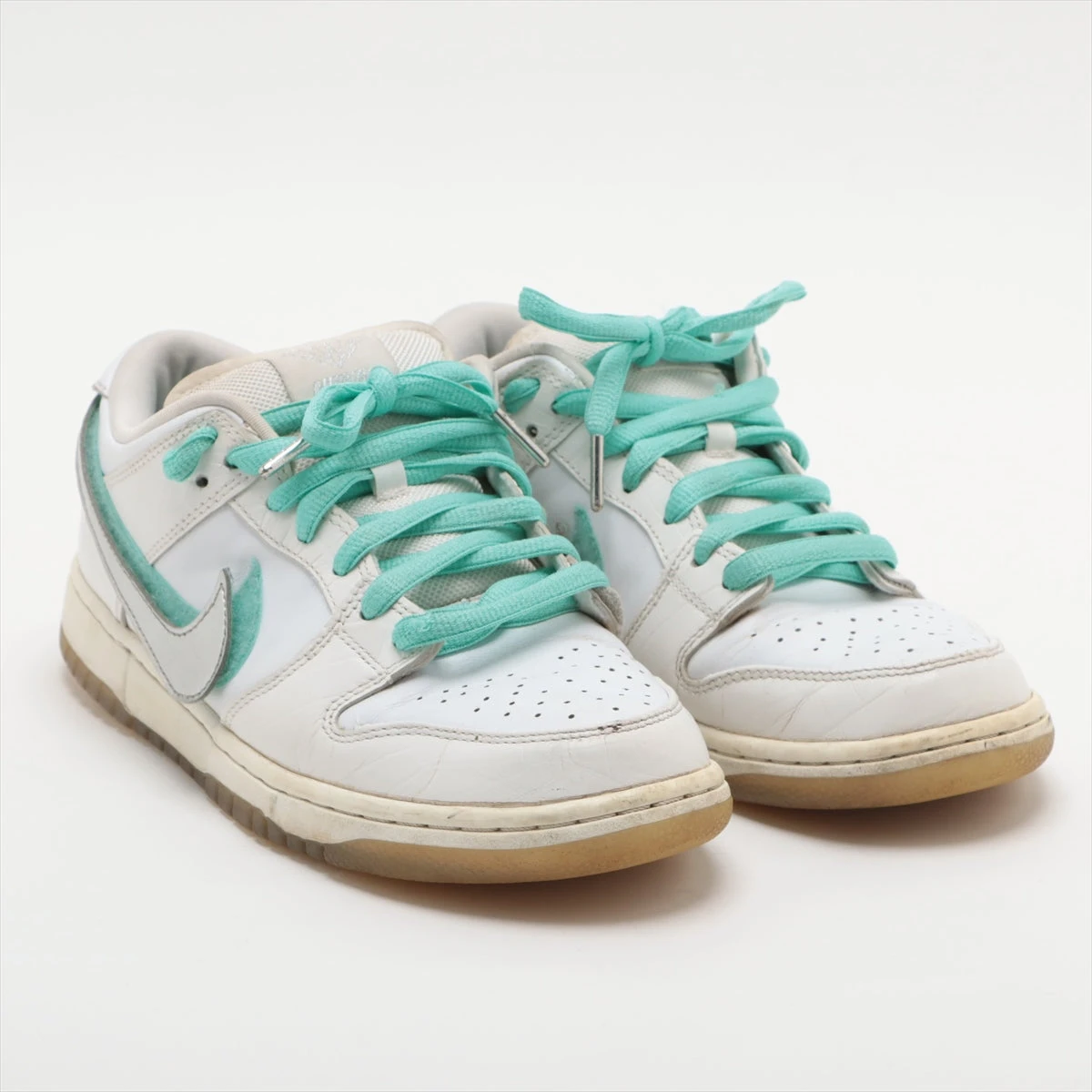 Nike SB Dunk Low スニーカー[新品未使用] ダイヤモンドサプライ×ナイキ レザー スニーカー 25.5cm ユニ