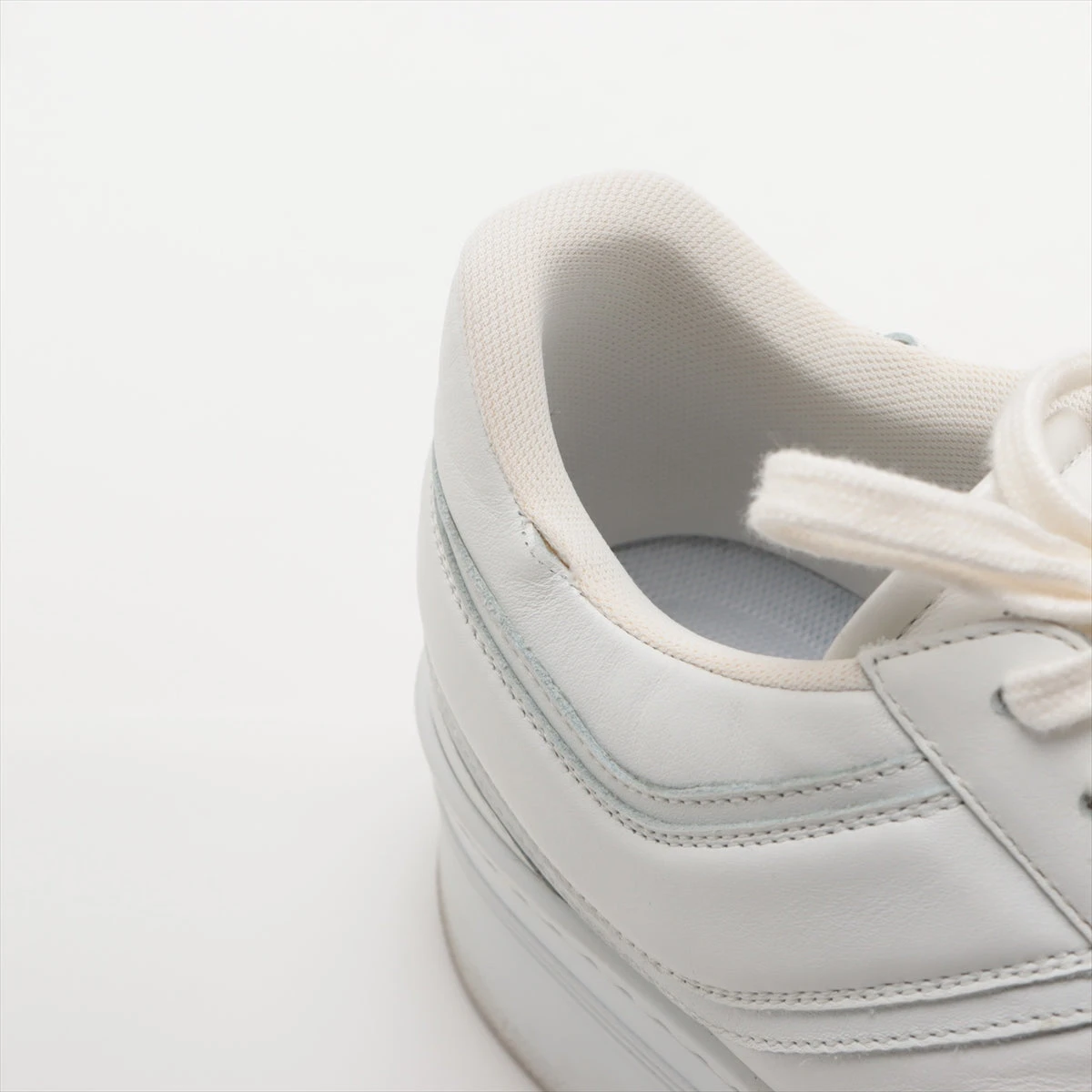 セリーヌ レザー スニーカー 38 レディース ホワイト RM0422