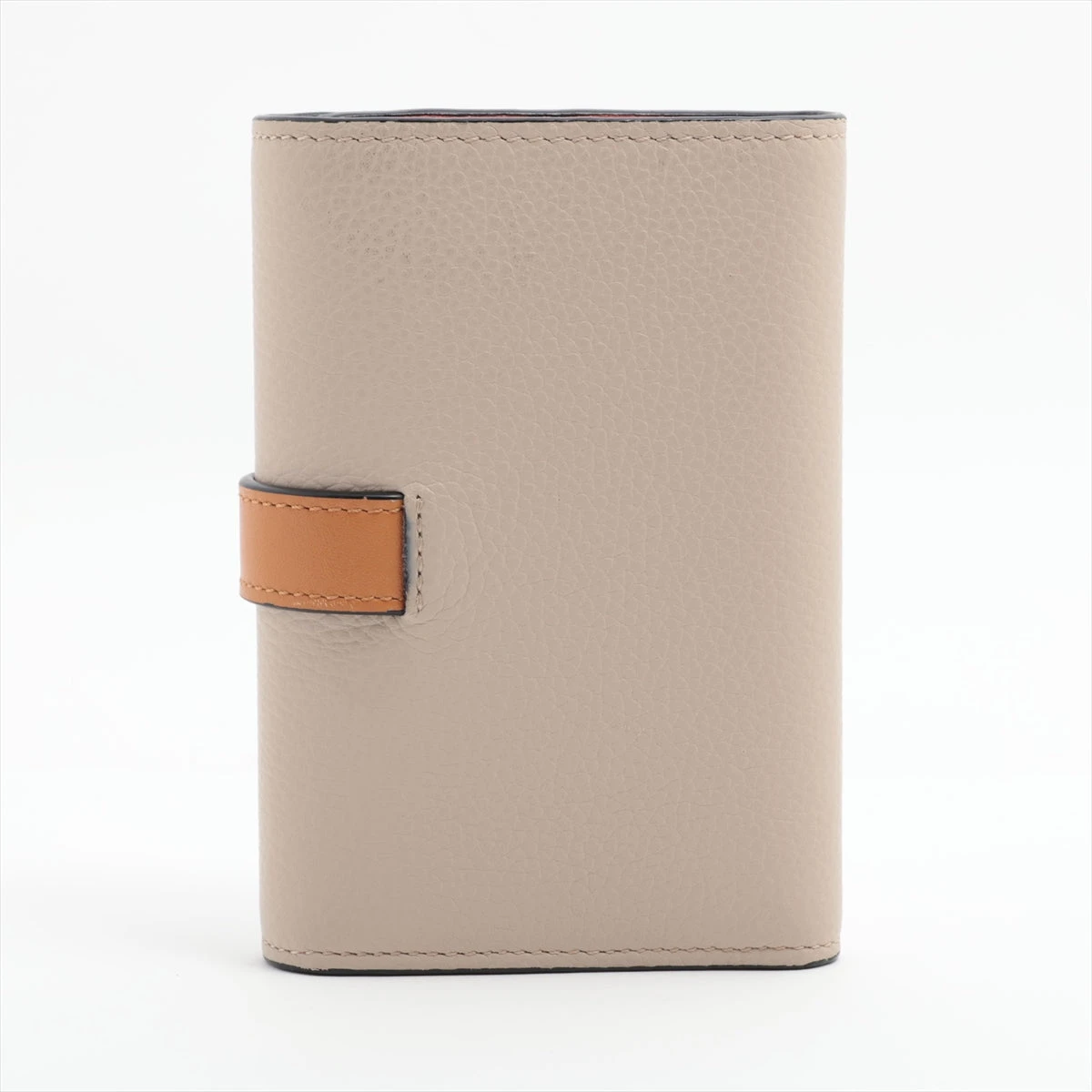 ロエベ　バーティカルウォレット　スモール　オーツ　ハニー　アナグラム　レザー ロエベバーティカルウォレットスモールオーツハニーアナグラムレザー