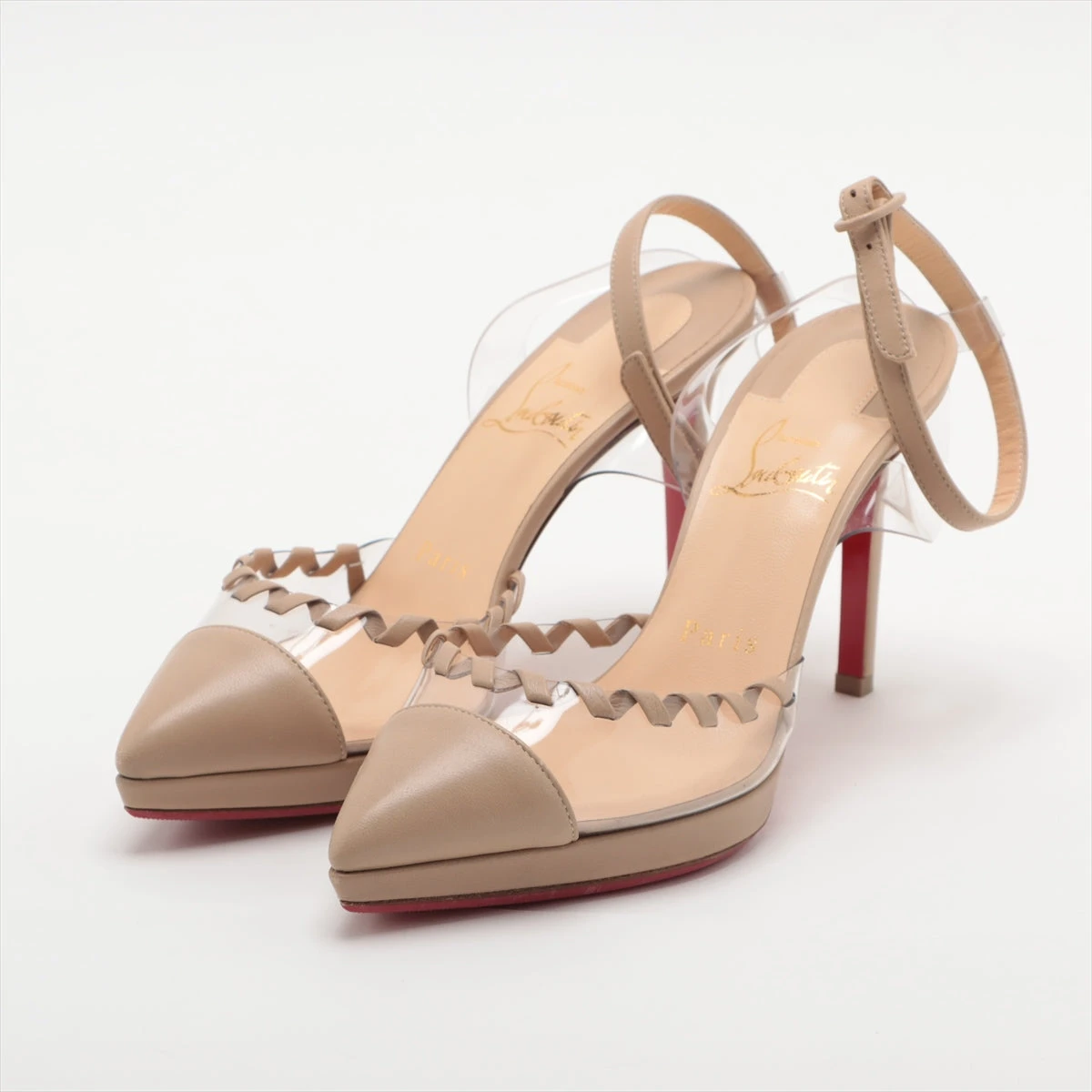 Christian Louboutin◇パンプス/36/ベージュ 中古・古着通販 Christian Louboutin◇パンプス/36/ベージュ 中古・古着通販