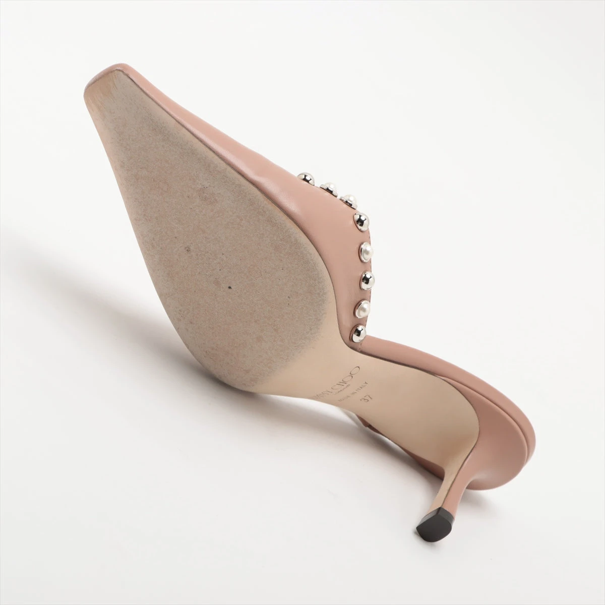 COACH ベージュ レザー ミュール　サイズ24.5 COACH Laurence 90MM Metallic Leather Sandals | Saks Fifth Avenue