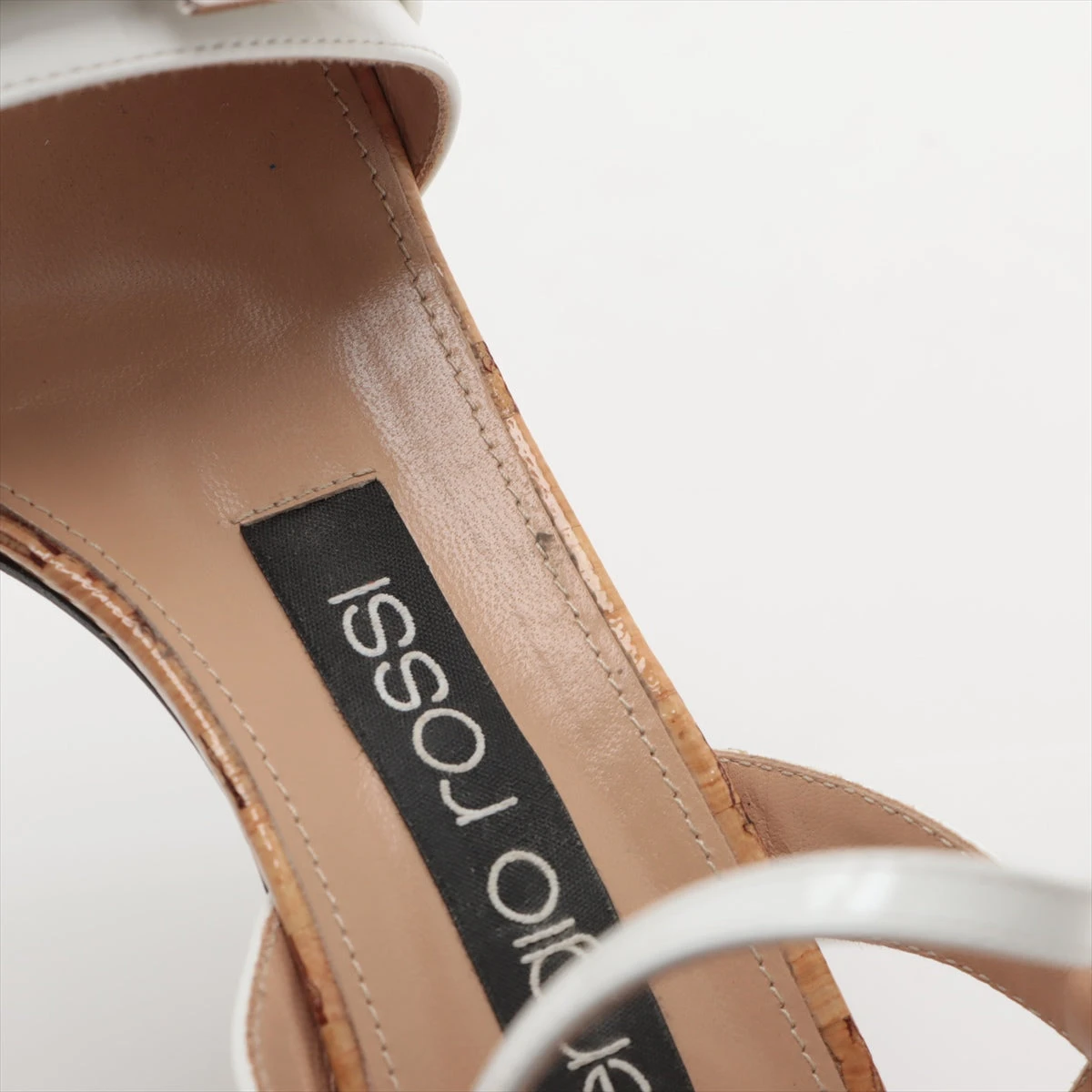セルジオロッシ★レザーサンダル36.5 美品✨定価7万セルジオロッシ36 レザーストラップサンダル