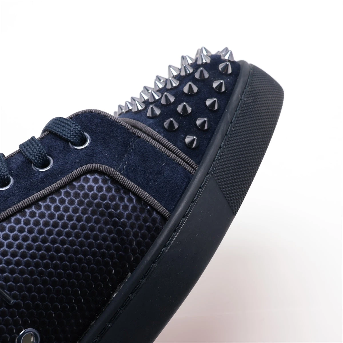 25SS【ルブタン】Seavaste 2スニーカー カーフレザー スパイク Seavaste 2 - Sneakers - Patent leather Vog - Loubi - Men
