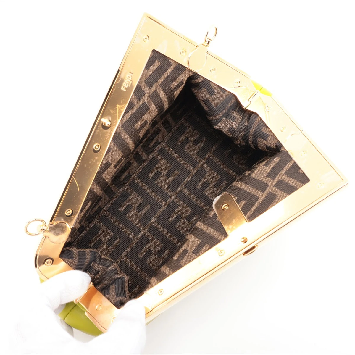 ファースト レザー 2WAYショルダーバッグ イエローグリーン 8BP129