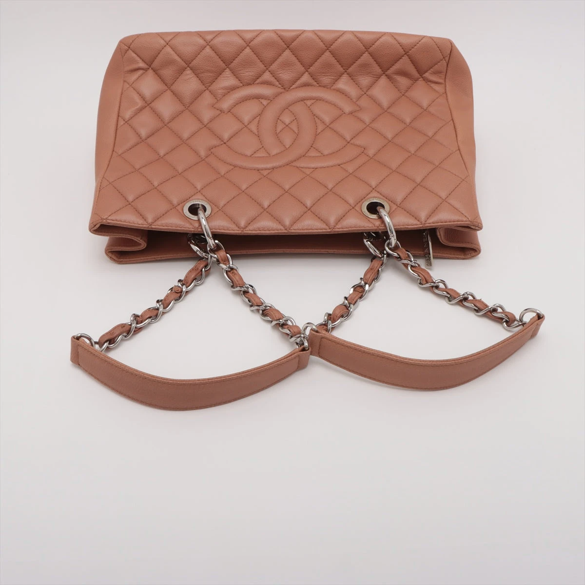 シャネル GST キャビアスキン チェーントートバッグ ベージュ