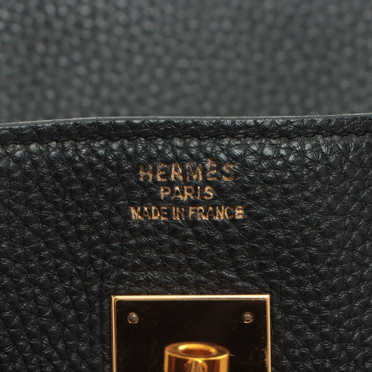 エルメス バーキン35 トゴ ブラック ゴールド金具 □J:2006年 ターン 