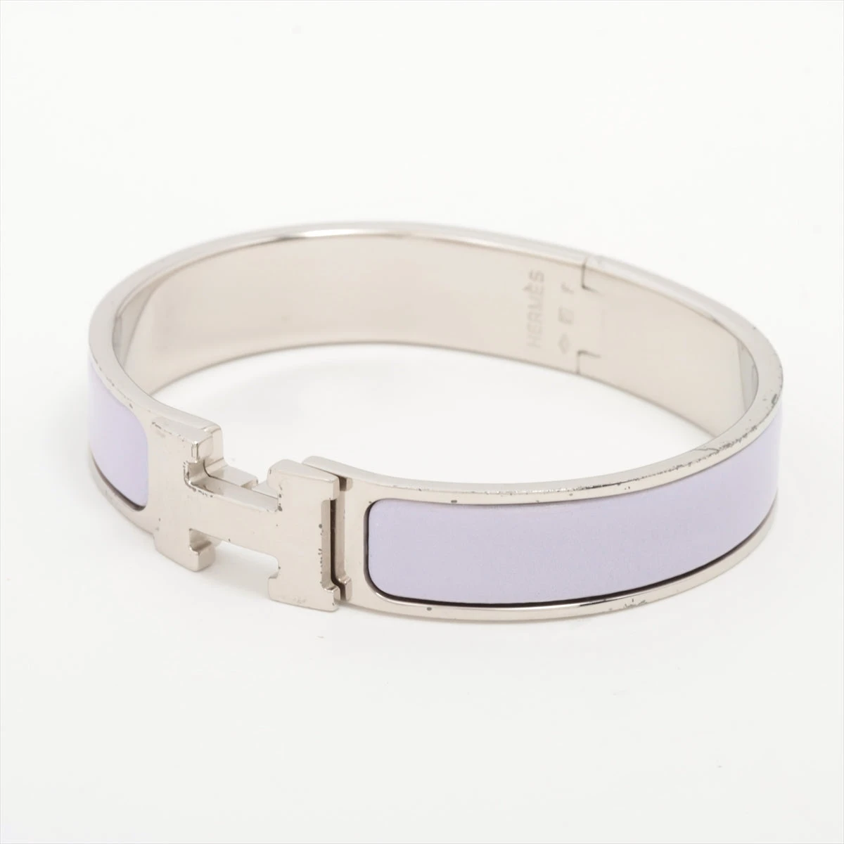 エルメス Hバングル クリッククラックPM バングル GP シルバー