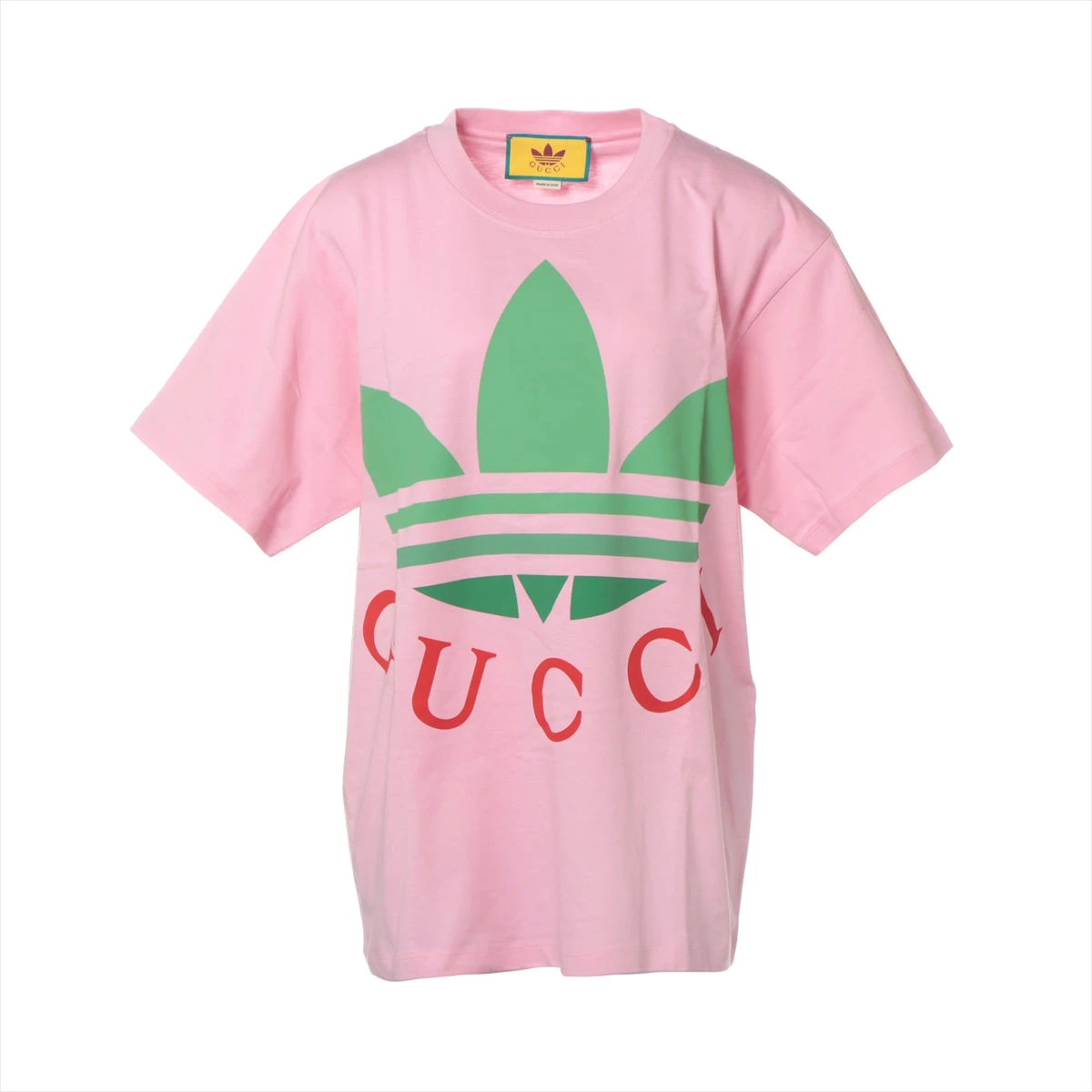 グッチ × アディダス コラボ コットン ロング Tシャツ Lサイズ グッチ × アディダス コラボ コットン ロング Tシャツ Lサイズ