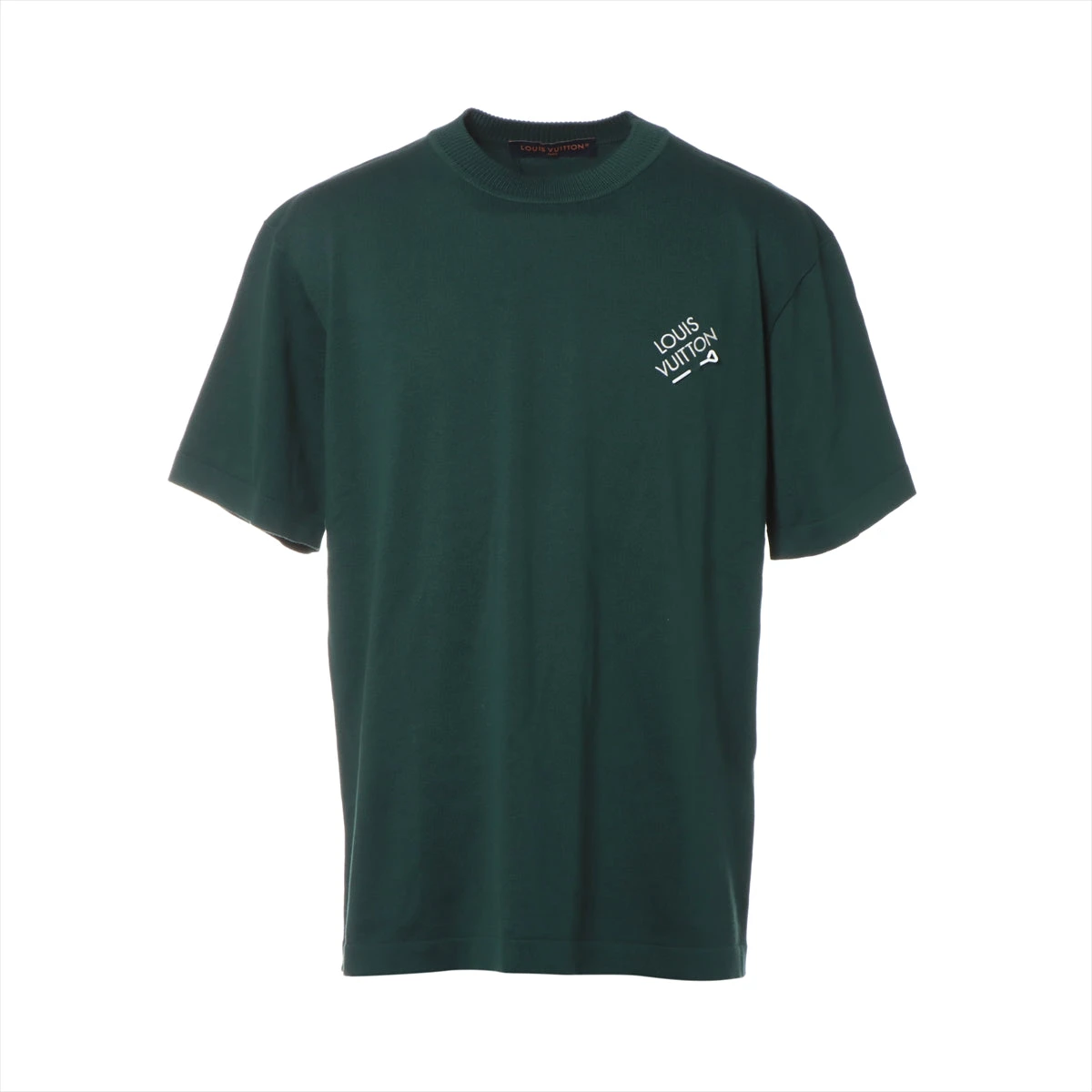 ヴィトン 23SS コットン Tシャツ L メンズ グリーン RM231MQ