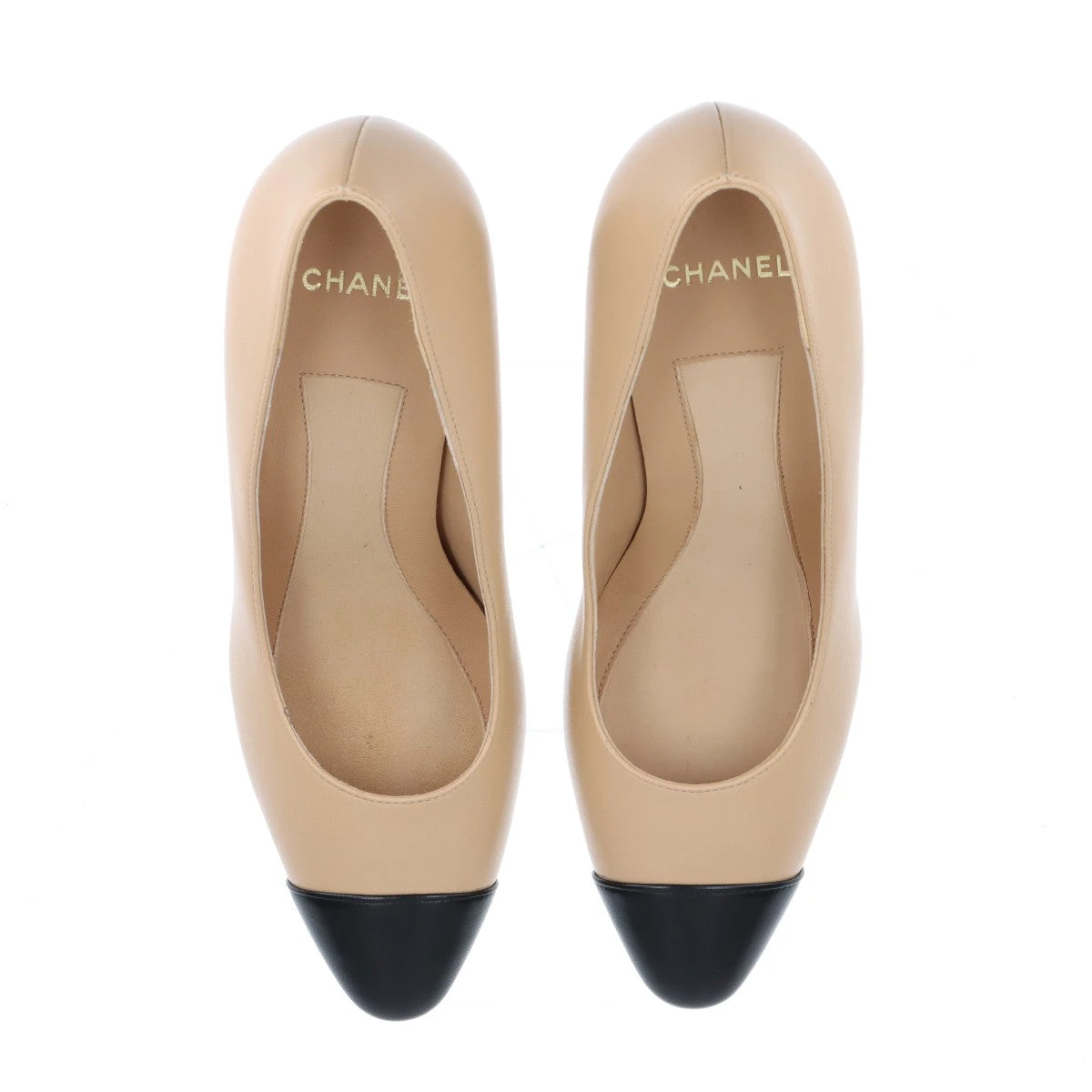 〈新品未使用〉シャネル パンプス 37C ゴールド CHANEL シャネル パンプス レディース36C 約22.5cm ベージュ