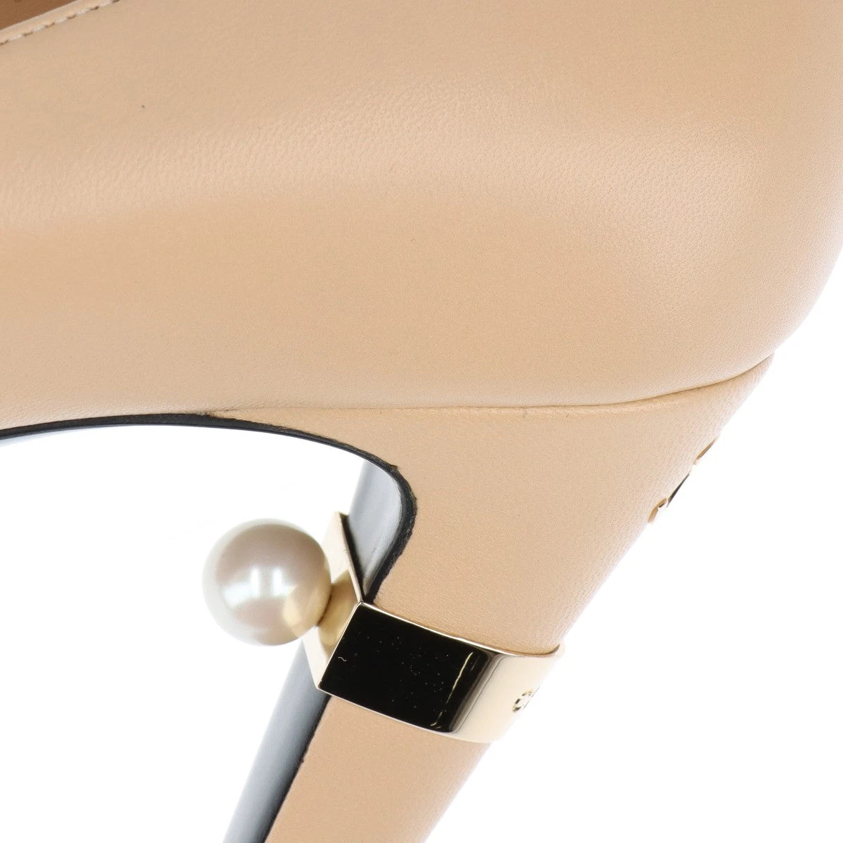 未使用同様❣️シャネルパンプス❣️チェーンデザイン37.5ベージュ❣️ シャネル ココマーク レザー パンプス 37.5C レディース