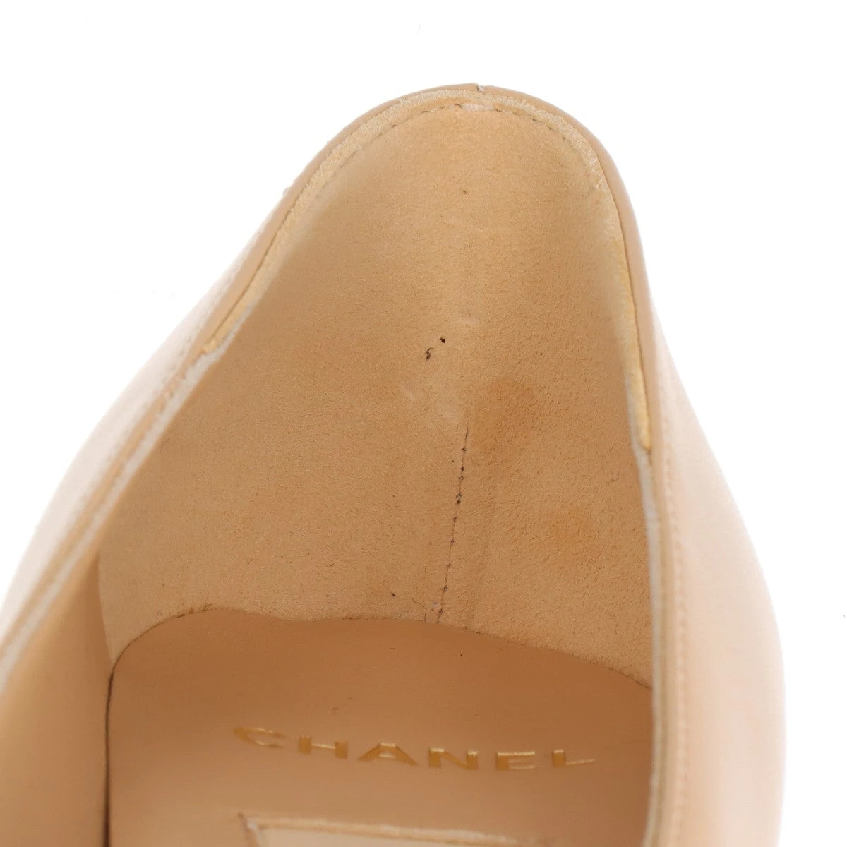 シャネル ココマーク レザー パンプス 37.5C レディース