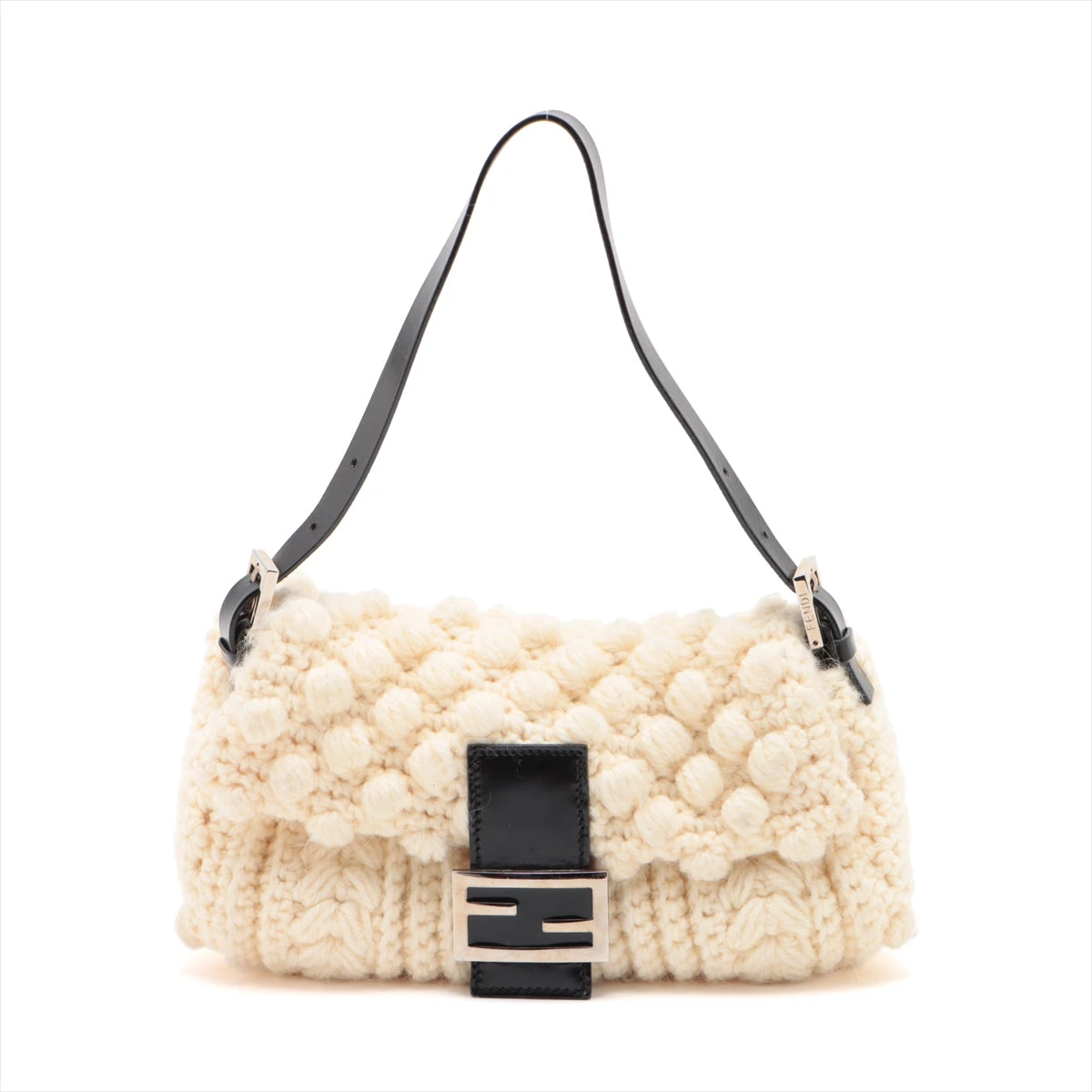 l06【極美品】フェンディ　マンマバケット　ウール　ショルダーバッグ フェンディマンマバケットウールショルダーバッグ