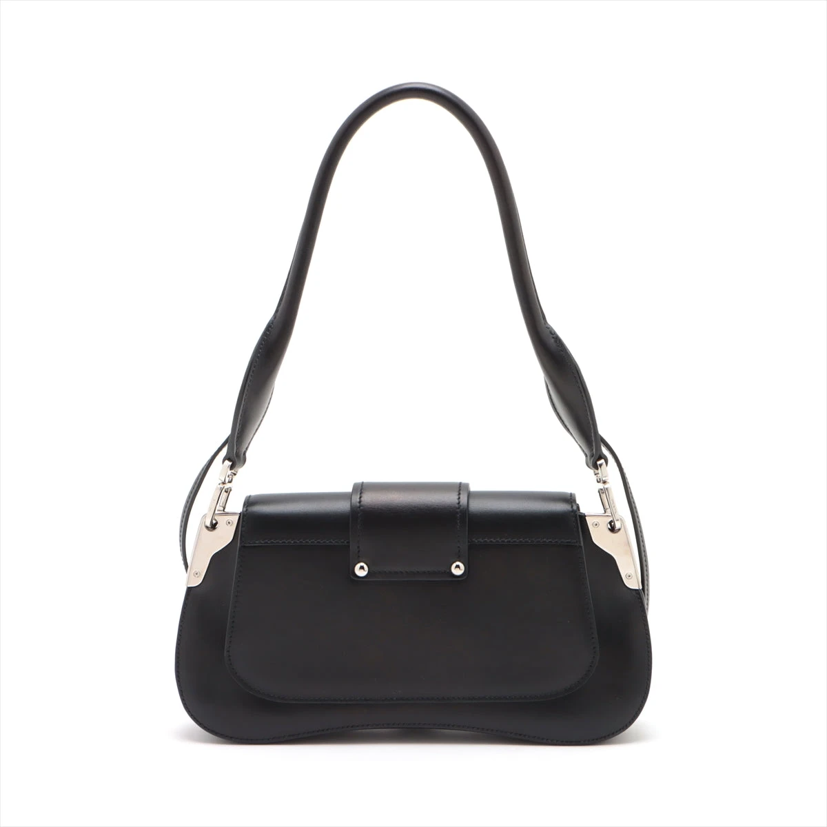 ブラックレザーショルダーバッグ L04008AW00010_thumb.jpg