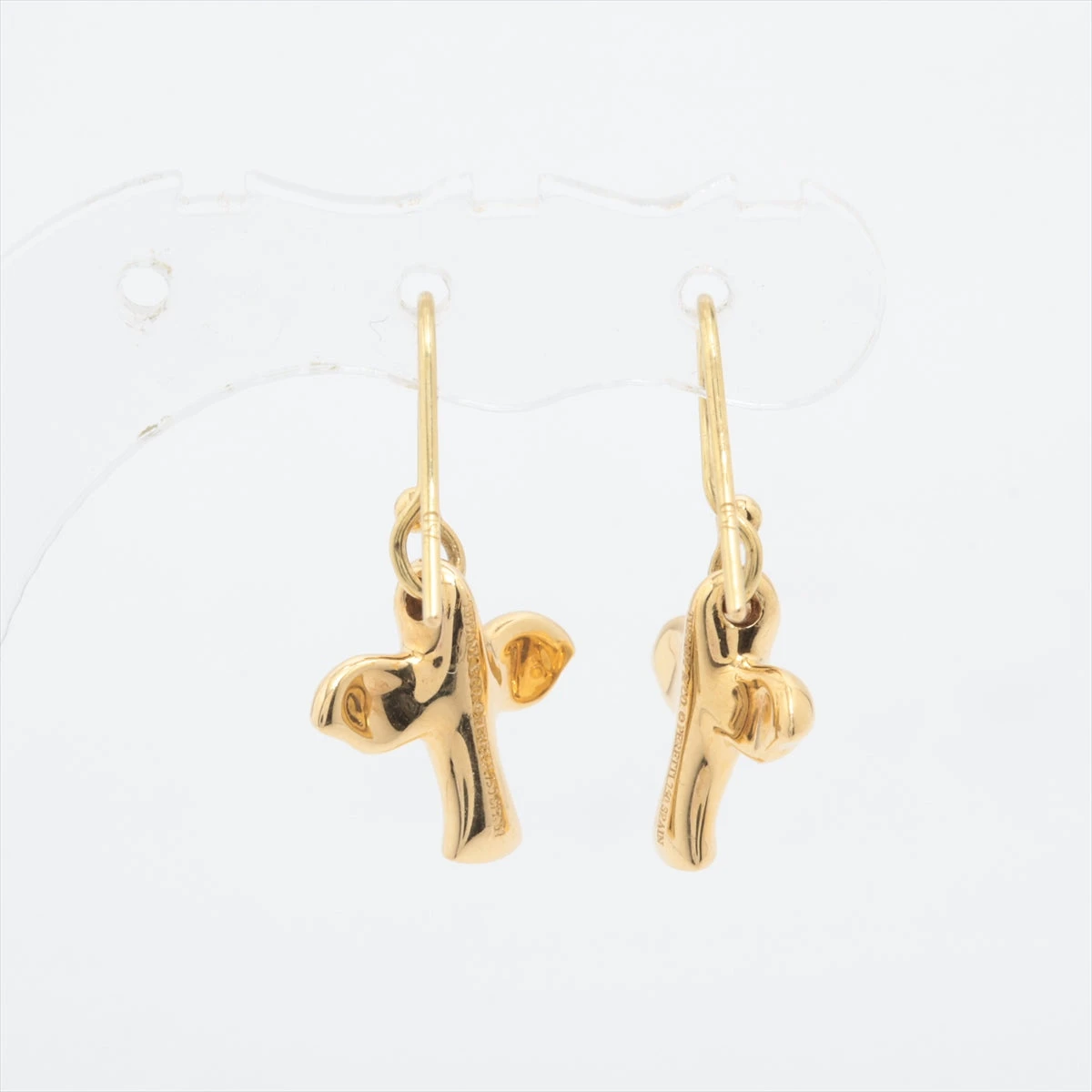 極美品 TIFFANY ティファニー ピアス バードクロス 鳥 925 フック