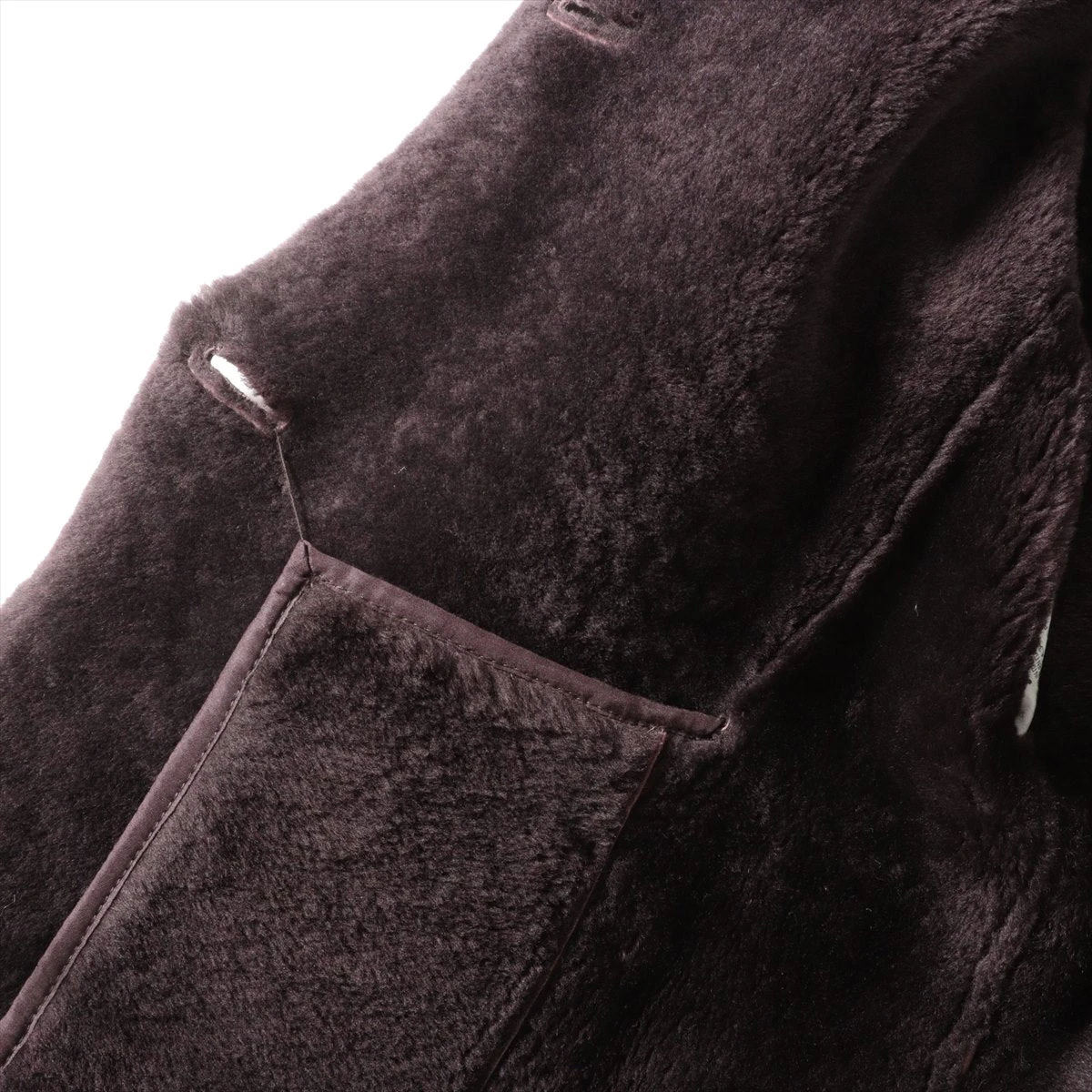 JIL SANDER ダークブラウン ムートン　コート　ロング　ジルサンダー ジルサンダー レザー ムートンコート 36 レディース ブラウン