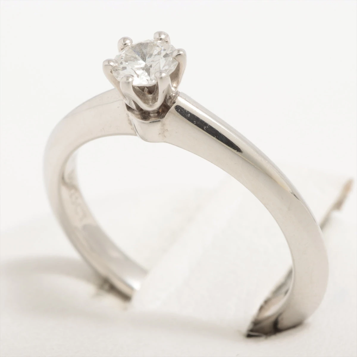 ティファニー ソリテール ダイヤリング Pt950 0.31ct 買取実績 