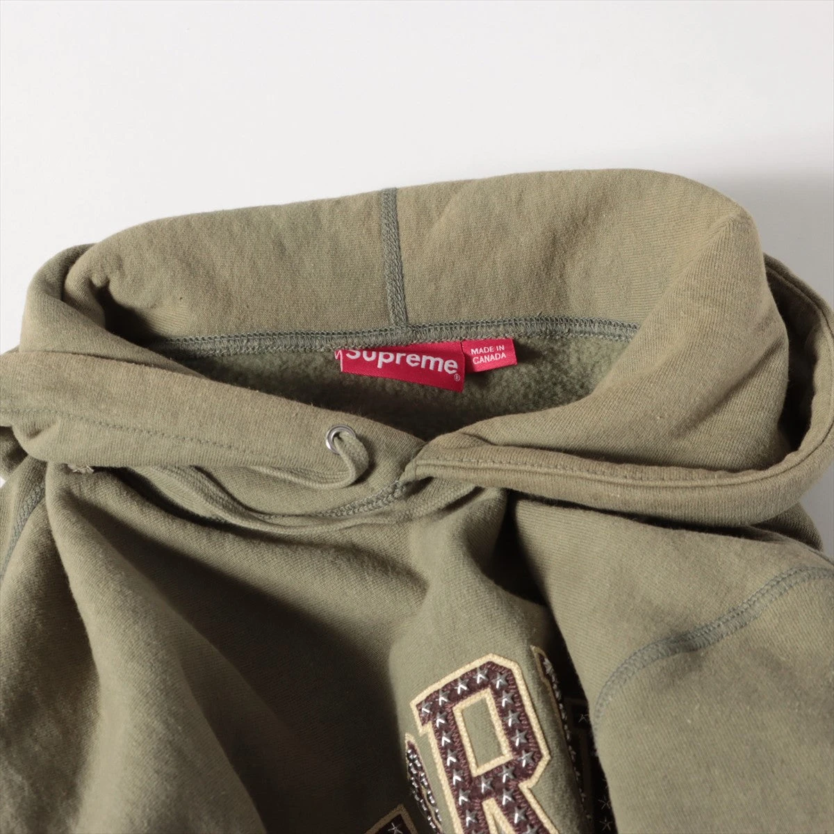 シュプリーム コットン×ポリエステル パーカー XLarge メンズ カーキ 