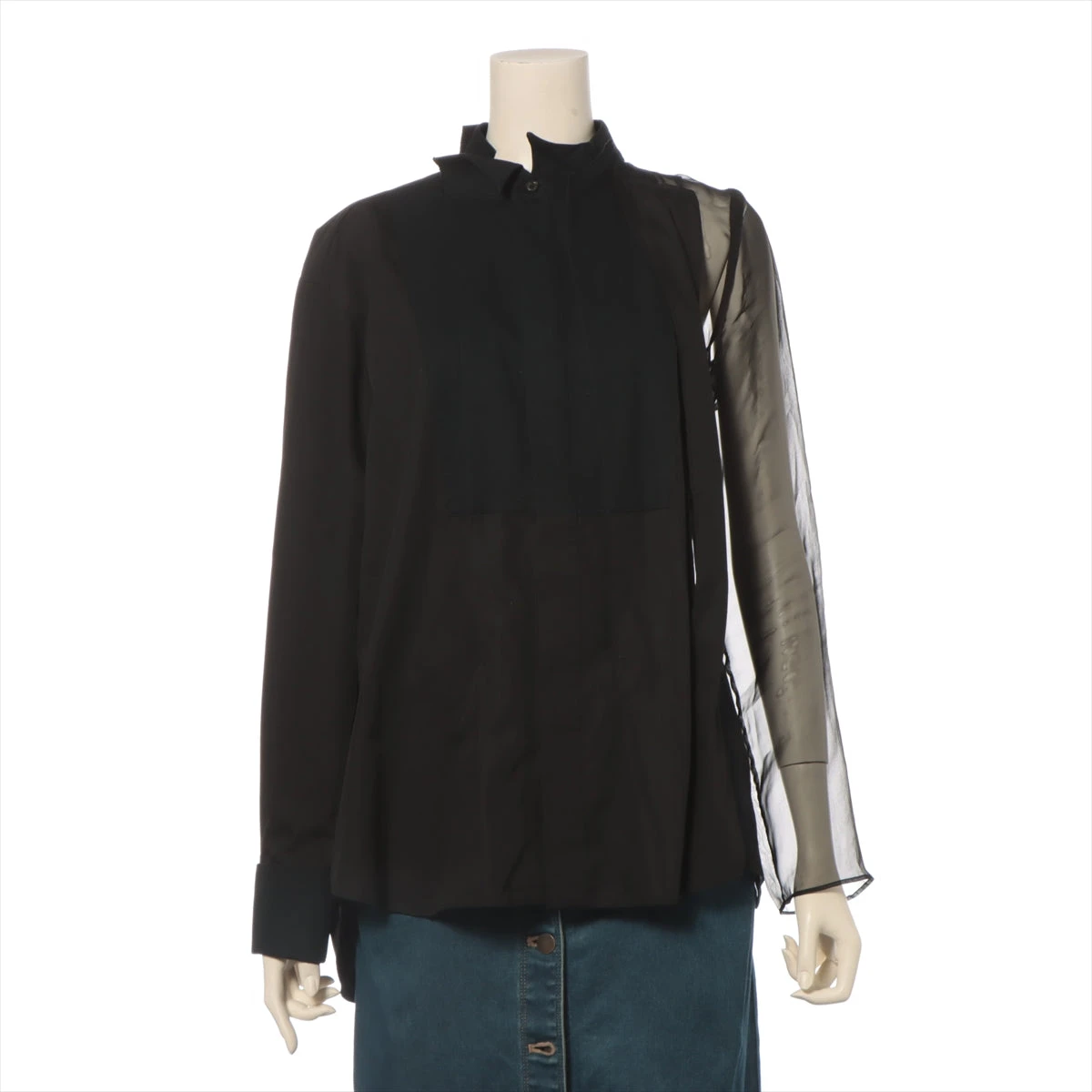 サカイ カットソー リネン ポリエステル ブラック Mサイズ 星柄 サカイ - sacai | Floral Print Shirt-Black-1の通販 | RESTIR