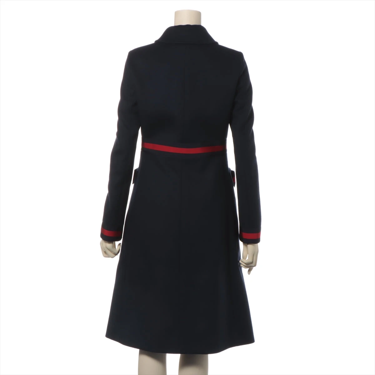◆新品・未使用◆REGENCE ウールロングコート ネイビーとレッド 663b34154fad1.webp