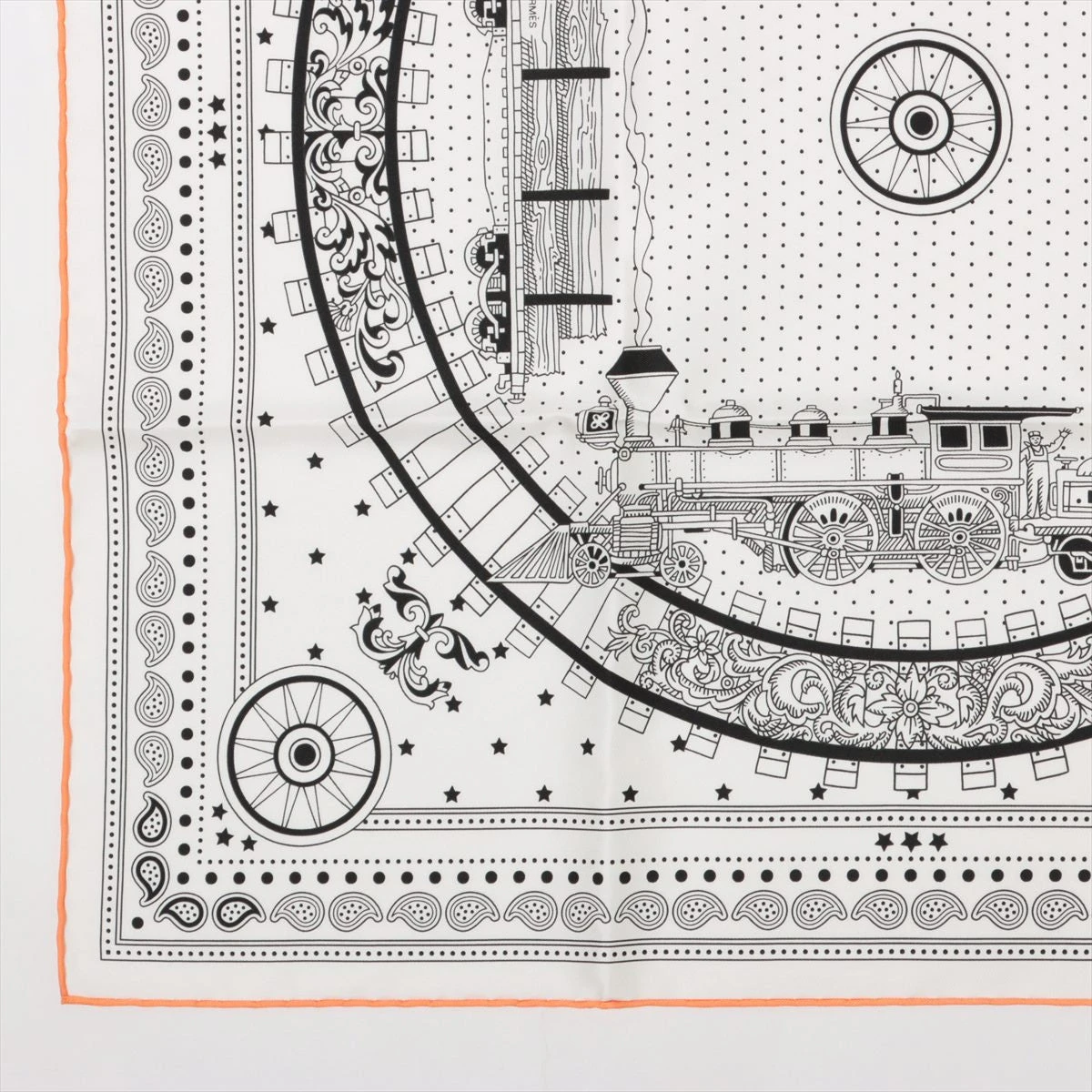 ＊オシャレ＊【HERMES】バンダナ スカーフ All Aboard! オシャレ＊【HERMES】バンダナ スカーフ All Aboard! (HERMES