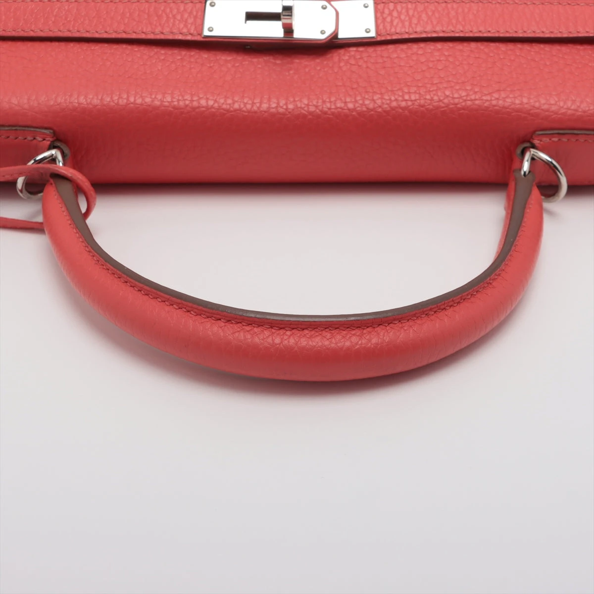 エルメス ケリー35 トリヨンクレマンス ピンク シルバー金具 □R