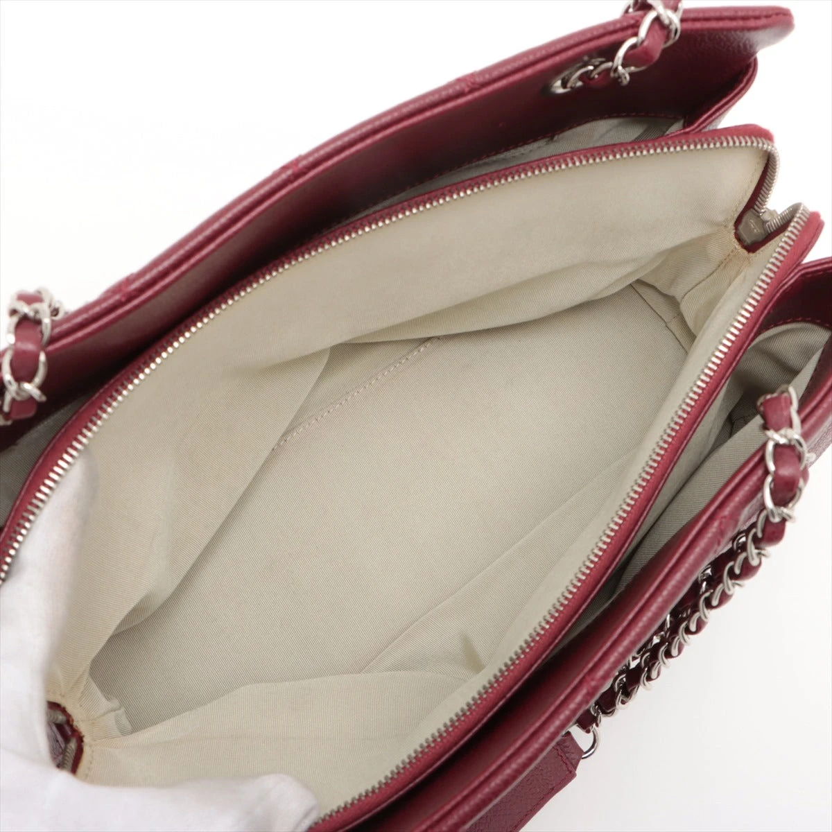 シャネル マトラッセ キャビアスキン チェーントートバッグ ココ